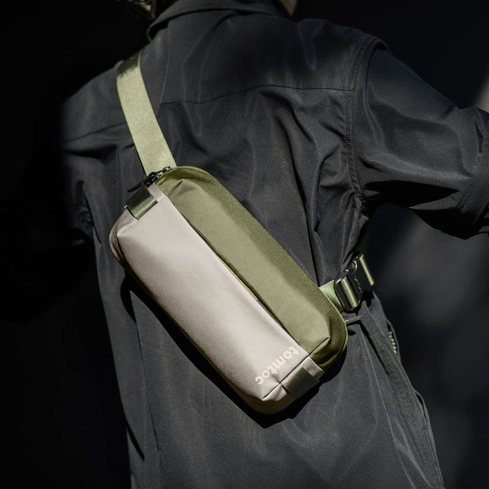 tomtoc Minimalist EDC Sling Men Bag / Crossbody Bag / Shoulder Bag / Chest Bag - Olive Green