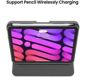tomtoc Trifold Vertical Case - iPad Mini 6 2021 - Purple