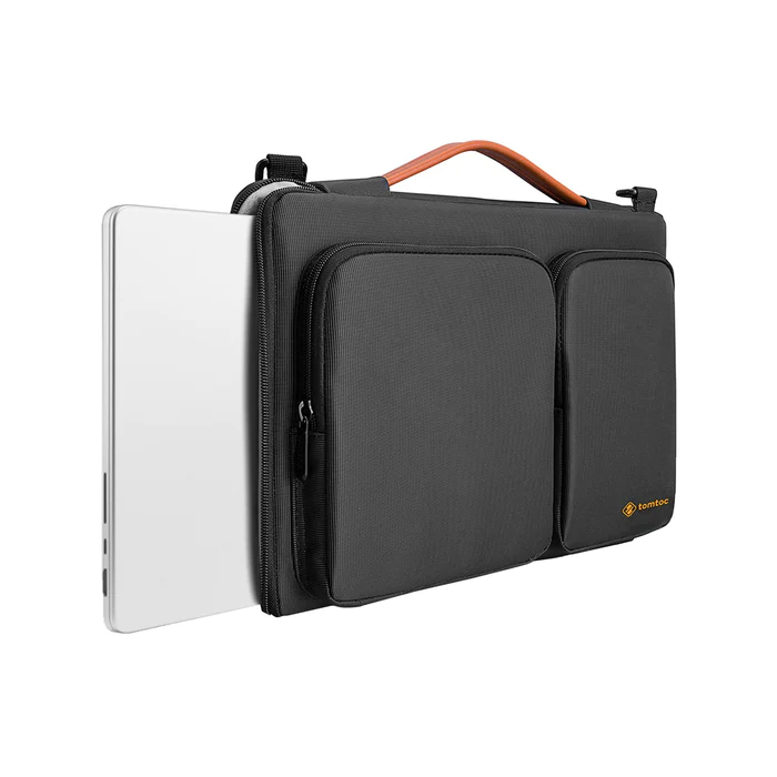tomtoc 15.6 Inch Versatile Protective Laptop Messenger Bag / Business Shoulder Bag - Gray
