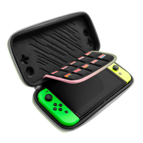 tomtoc Slim Protective Carrying Case with 10 Game Cartridges - Nintendo Switch & OLED Model - Cherry Blossom