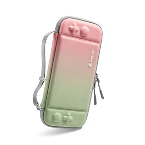 tomtoc Slim Protective Carrying Case with 10 Game Cartridges - Nintendo Switch & OLED Model - Cherry Blossom