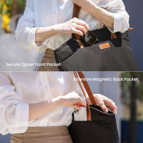 tomtoc 14 Inch Lady Laptop / Tote Bag / Women Bag / Ladies Bag - Black