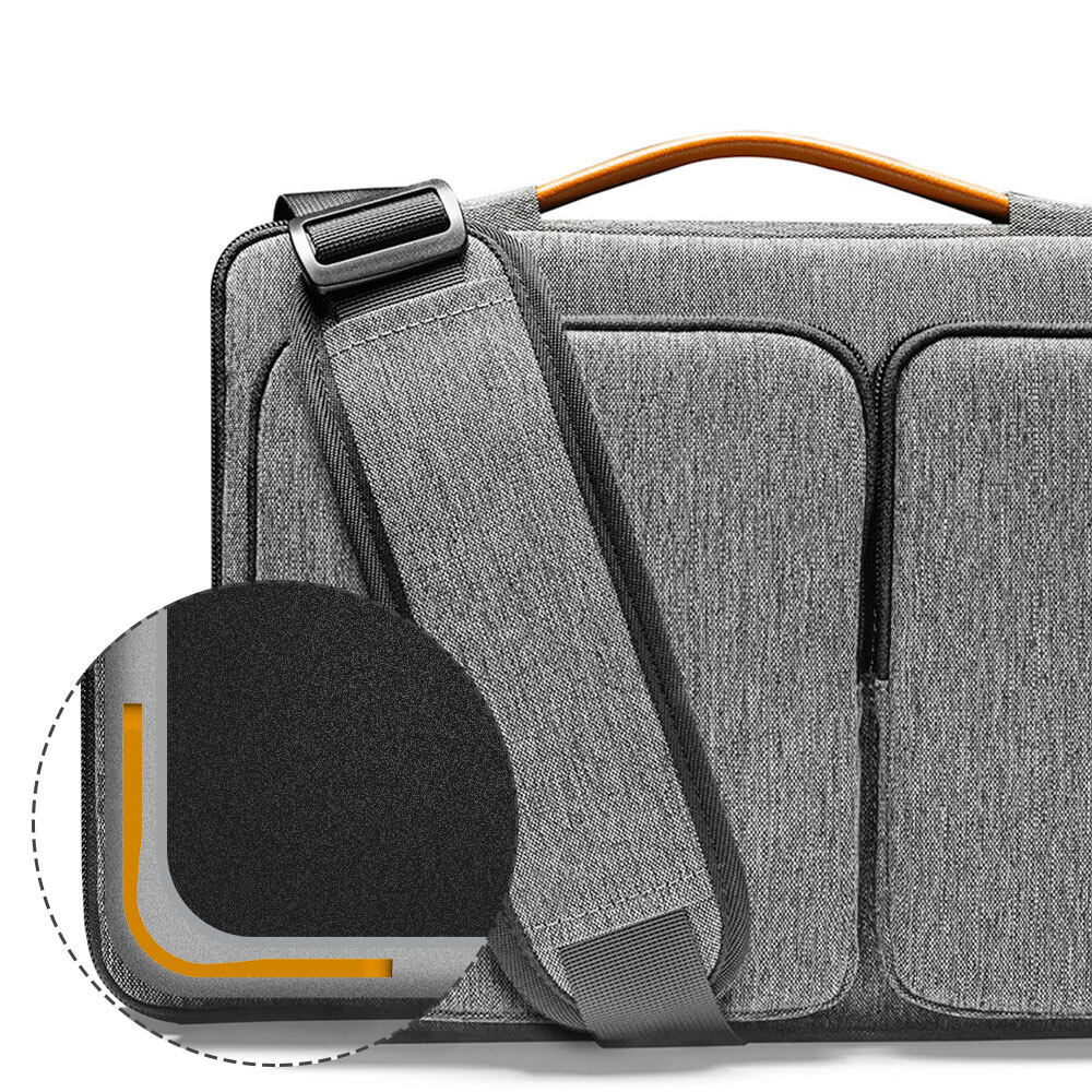 tomtoc 16 Inch Versatile Laptop Messenger Bag - Gray