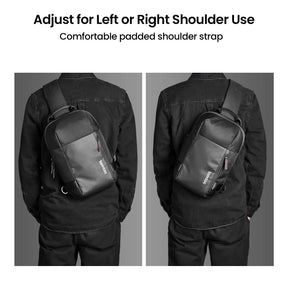 tomtoc 11 Inch Croxbody Men Shoulder Bag / Sling Bag / Crossbody Bag - Black