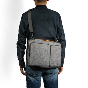 tomtoc 14 Inch Versatile Laptop Messenger Bag - Gray