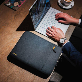 tomtoc 14 Inch Versatile 360 Protective MacBook Sleeve - Black