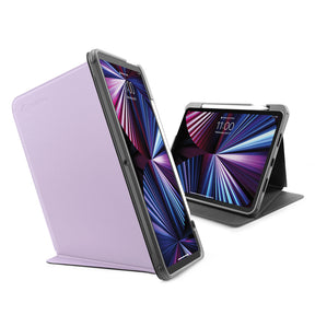 tomtoc 12.9 Inch Trifold Vertical Case - Purple