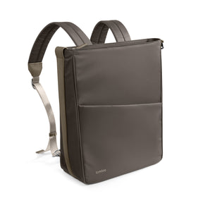 tomtoc 14 Inch Slash Laptop Shoulder Bag / Backpack / Crossbody Bag - Taupe