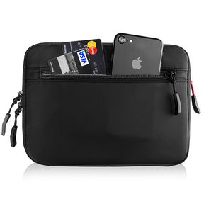 tomtoc 7.9 Inch Recycled Portable Water-Resistant Storage Bag - Electronic Organizer / Travel Organizer - Black