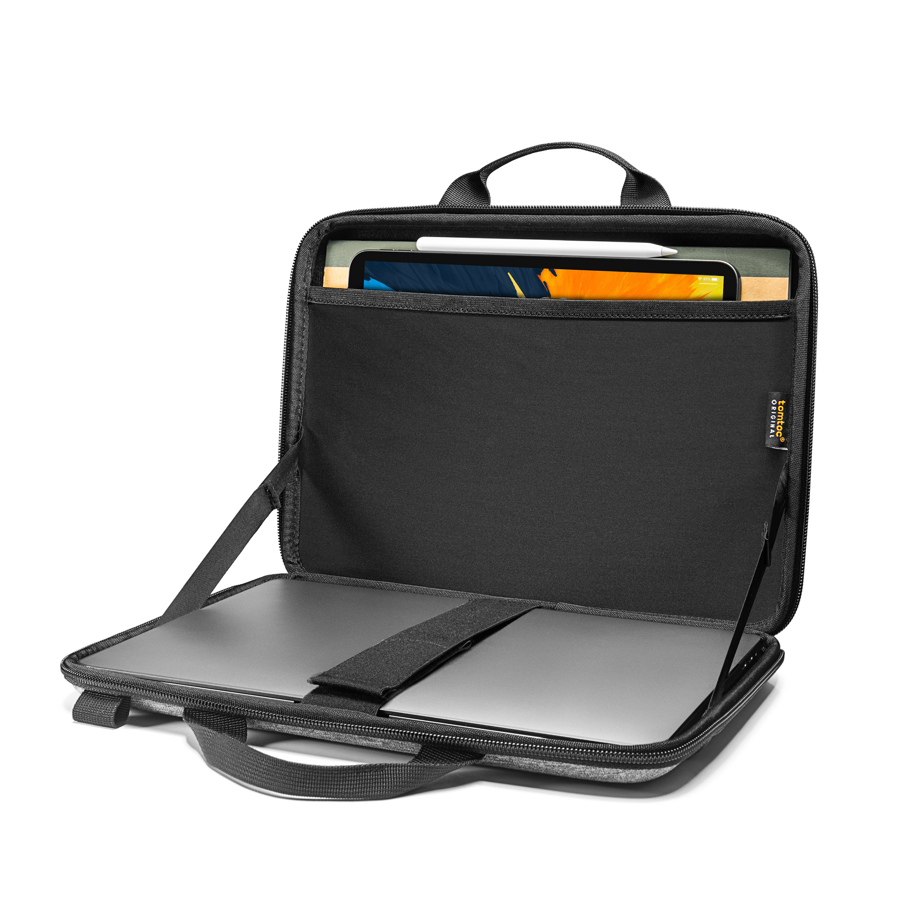 tomtoc 13 Inch Hardshell Laptop Shoulder Case / Laptop Hard Case / Messenger Bag - Gray