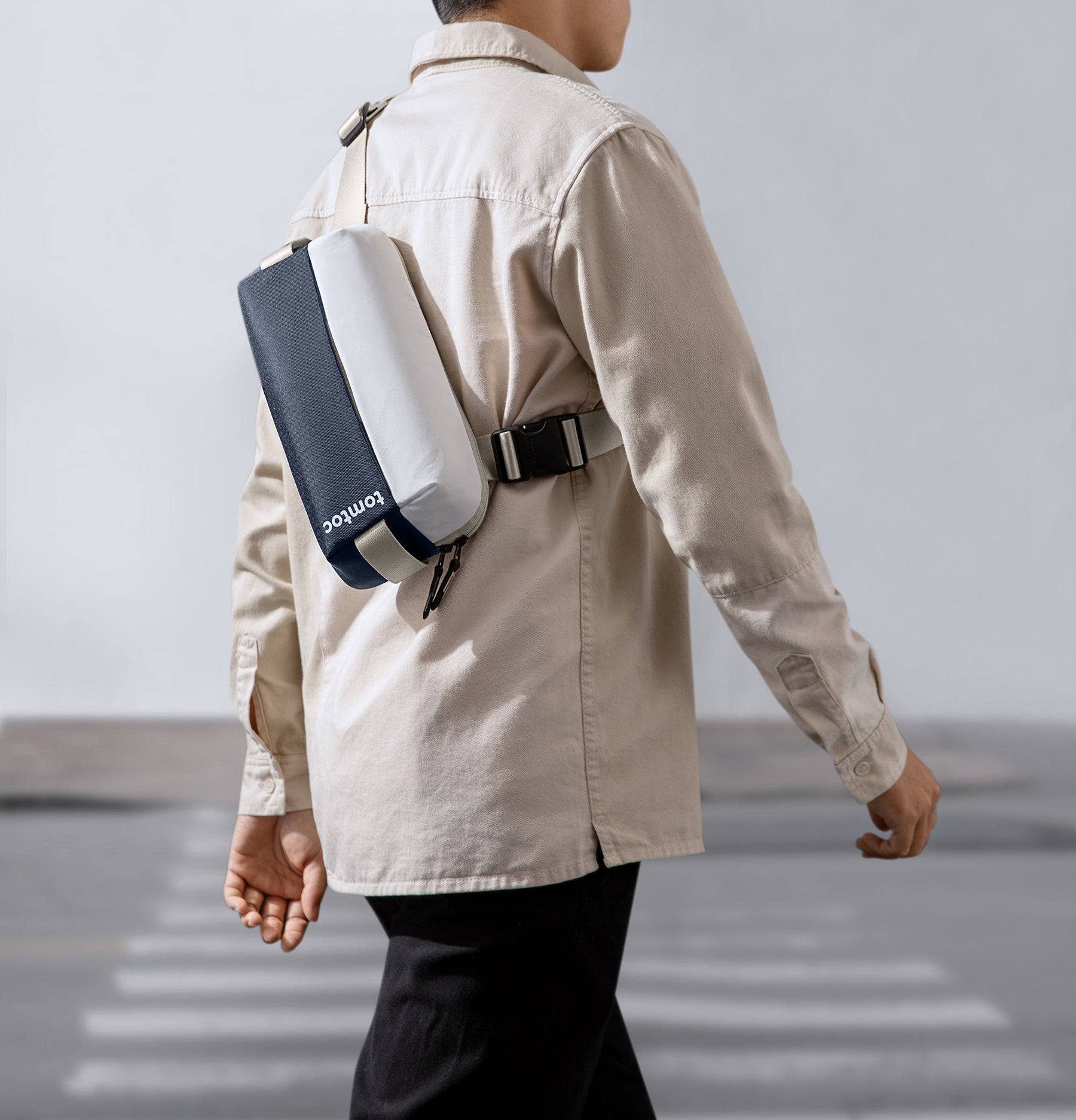 tomtoc Minimalist EDC Sling Men Bag / Crossbody Bag / Shoulder Bag / Chest Bag - Inky Blue